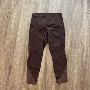 Lululemon Wunder Under Scalloped Hem High Rise Crop Legging